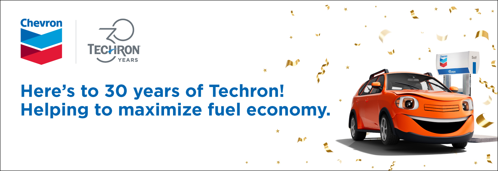 Techron 30 yr banner